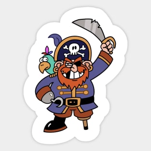 A Pirate & His Best Buddy Sticker